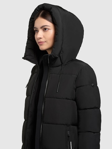 khujo Wintermantel in Schwarz
