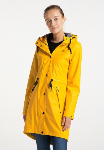 ICEBOUND Between-Seasons Coat in Yellow: front