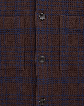 WE Fashion - Ajuste regular Camisa en marrón