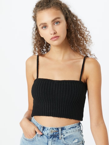 Pepe Jeans Gebreide top 'Dorothea' in Zwart: voorkant