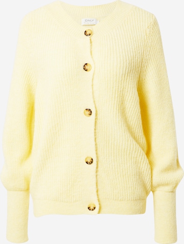 ONLY Knit Cardigan 'Clare' in Yellow: front