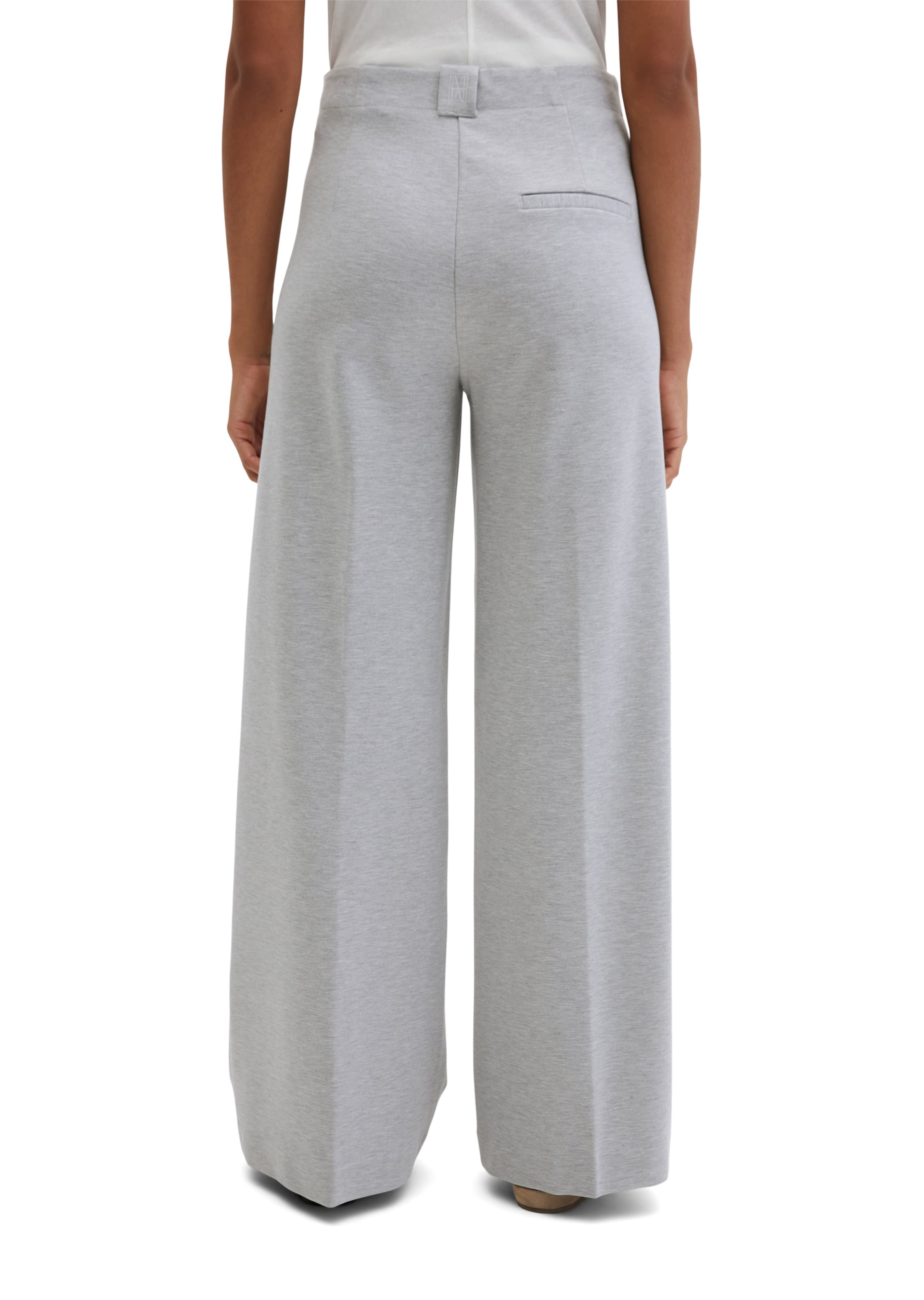 Marc O'Polo Wide leg Pantalon 'Margo' in Grijs