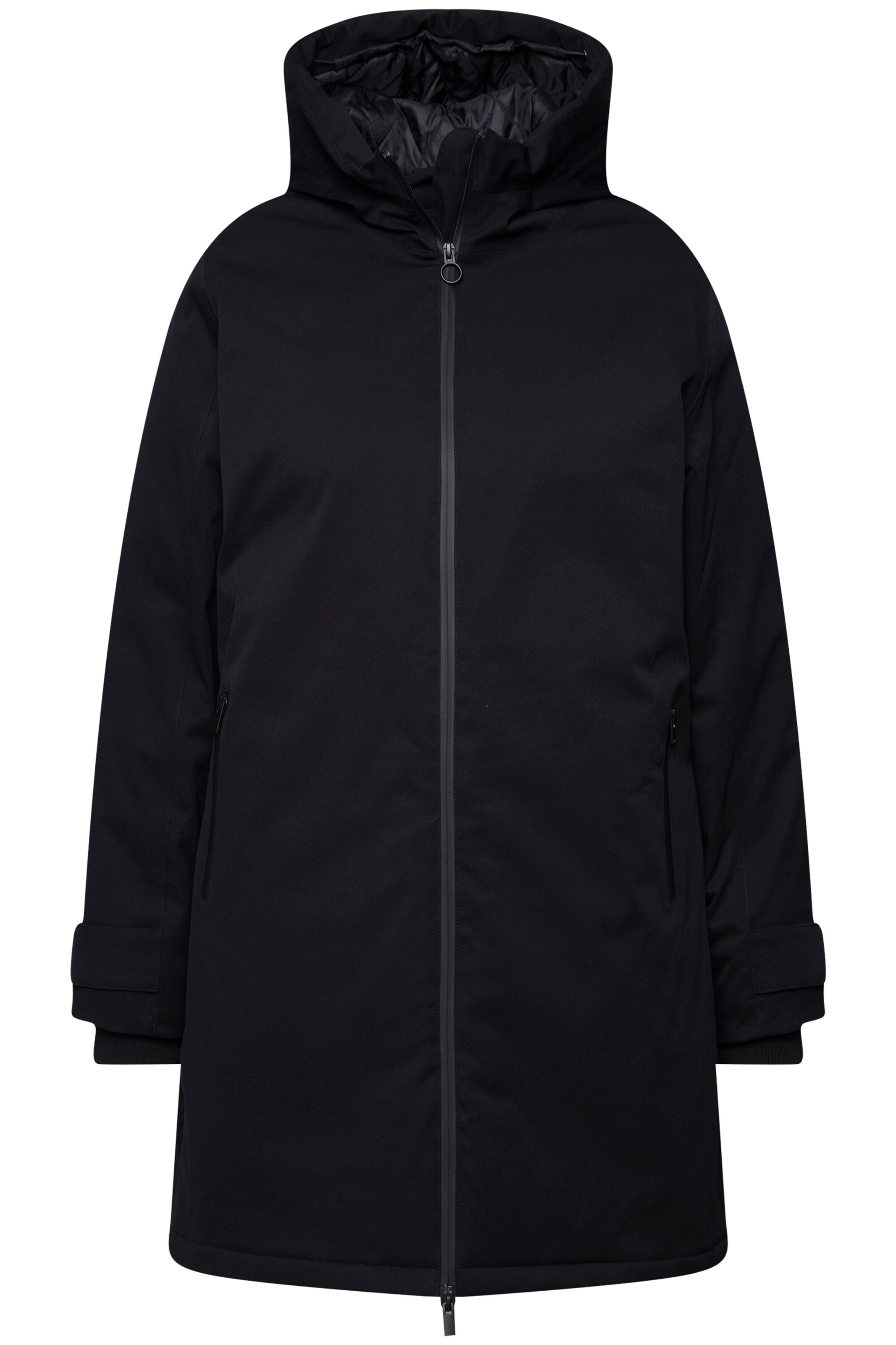 Ulla Popken Raincoat in Black: front