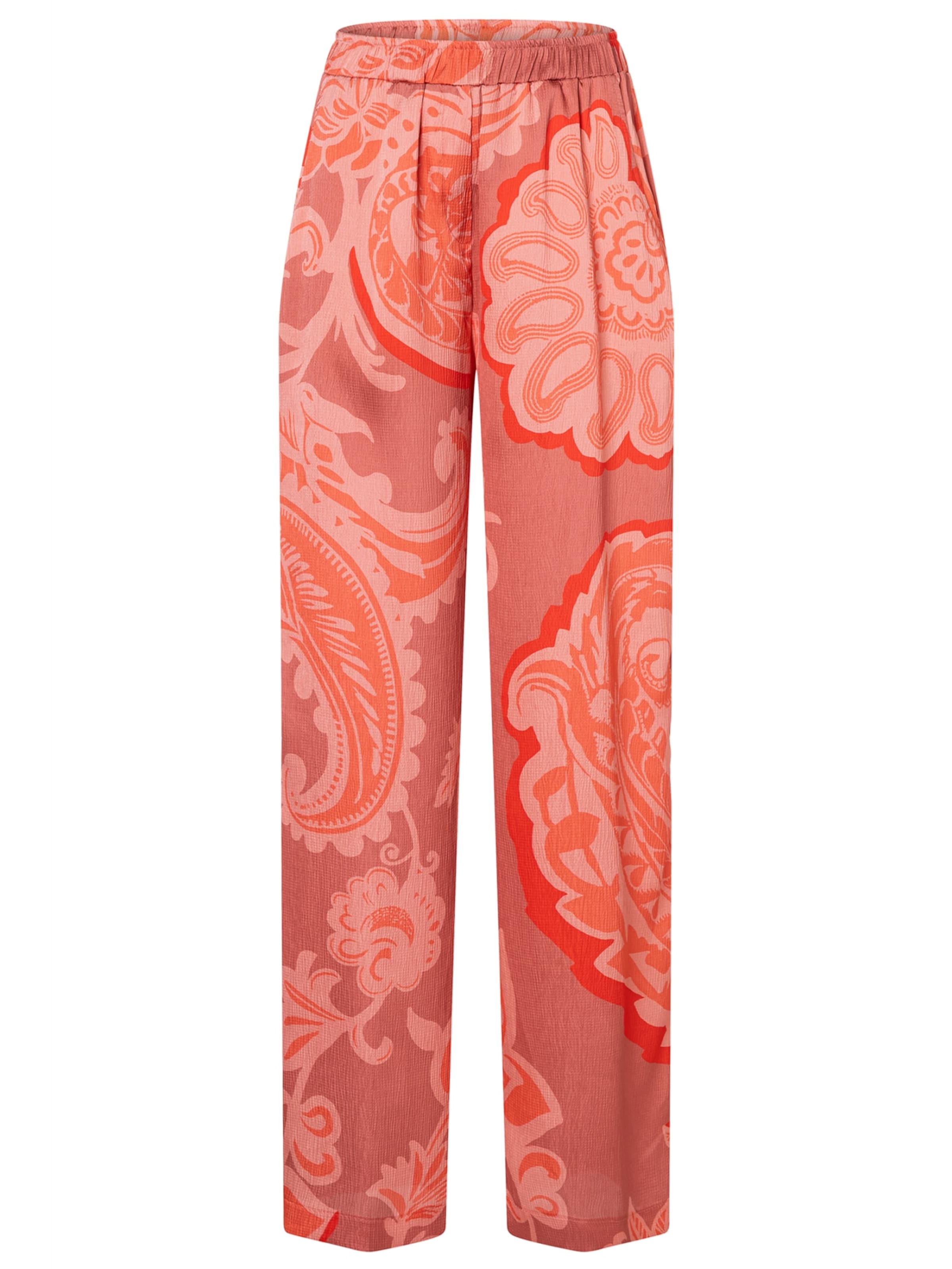 Ana Alcazar Wide leg Broek in Rood: voorkant