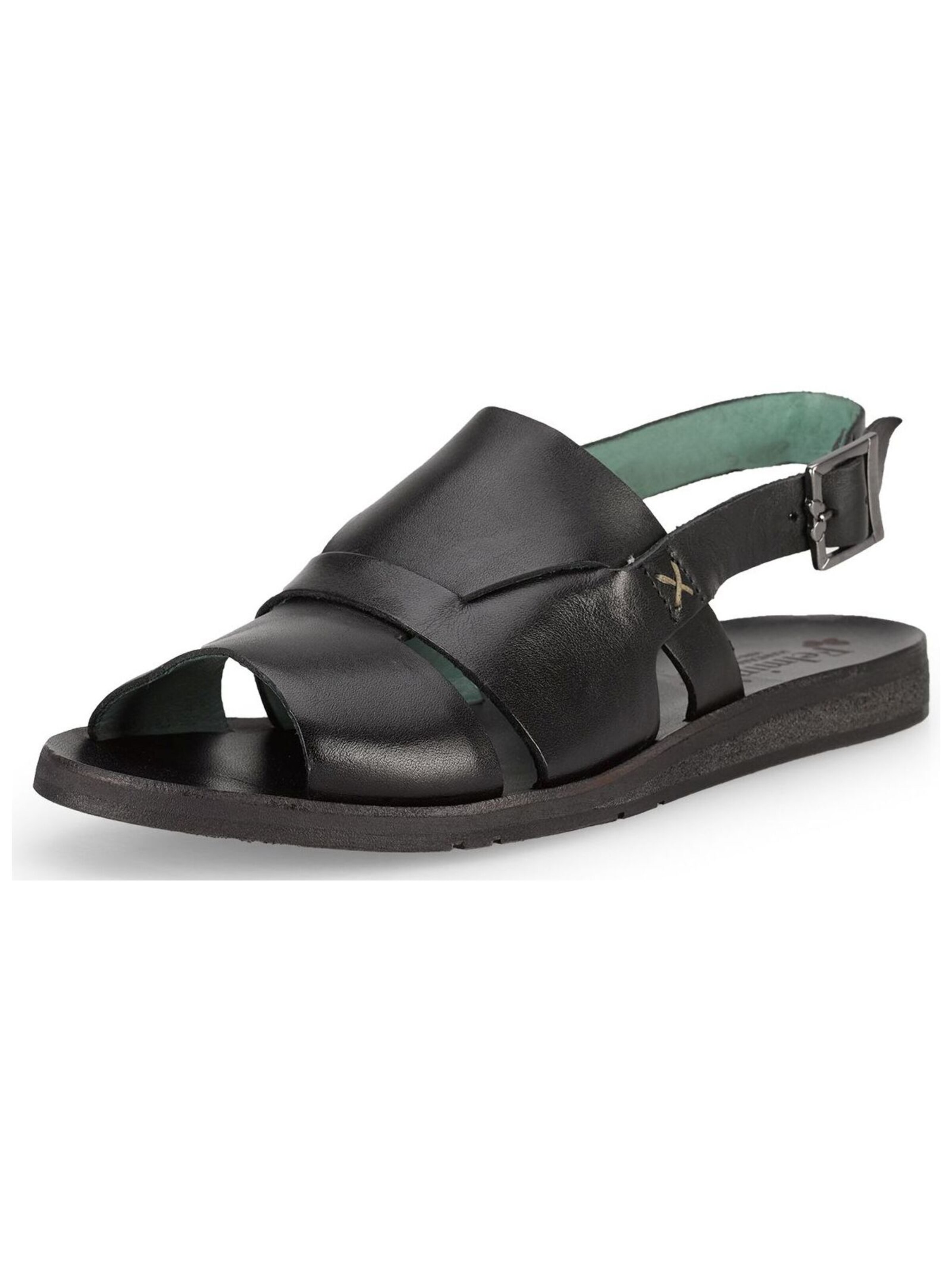 Felmini Wide Fit Sandals in Black: front