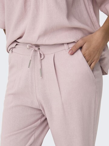 Effilé Pantalon à pince 'ONLCaro-Poptrash' ONLY en violet