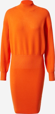 Robes en maille River Island en orange : devant