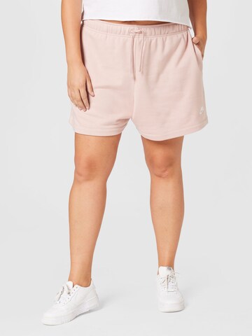 Regular Pantalon de sport Nike Sportswear en rose : devant