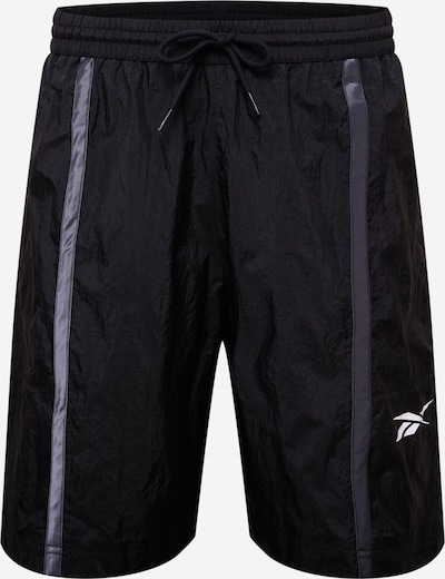Reebok Sport Pantalon de sport en bleu-gris / noir / blanc, Vue avec produit