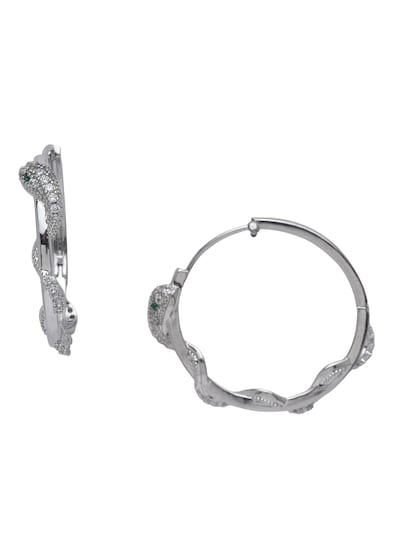 AVANT-GARDE PARIS Boucles d'oreilles en argent, Vue avec produit