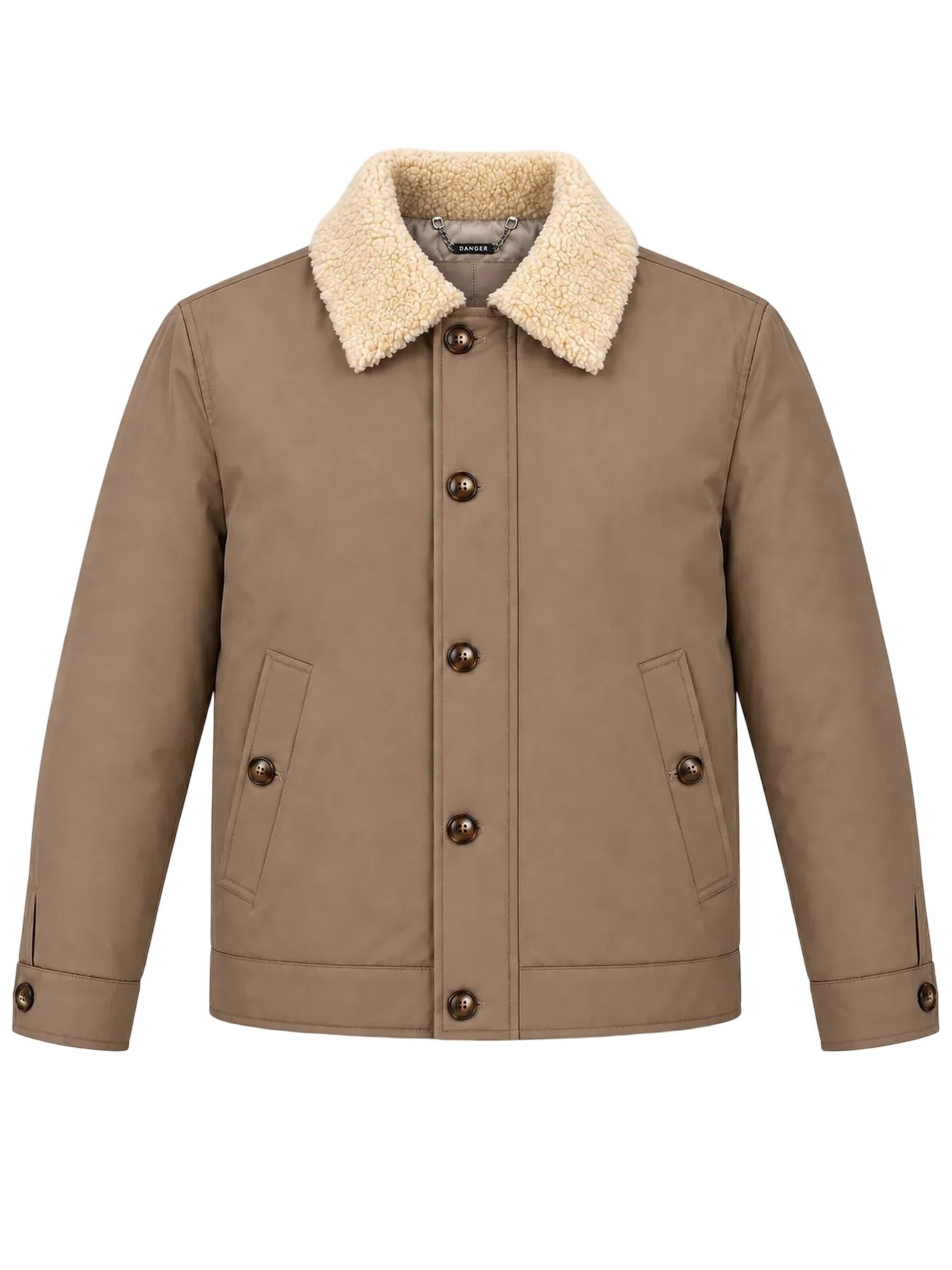 Veste d’hiver Danger en marron : devant