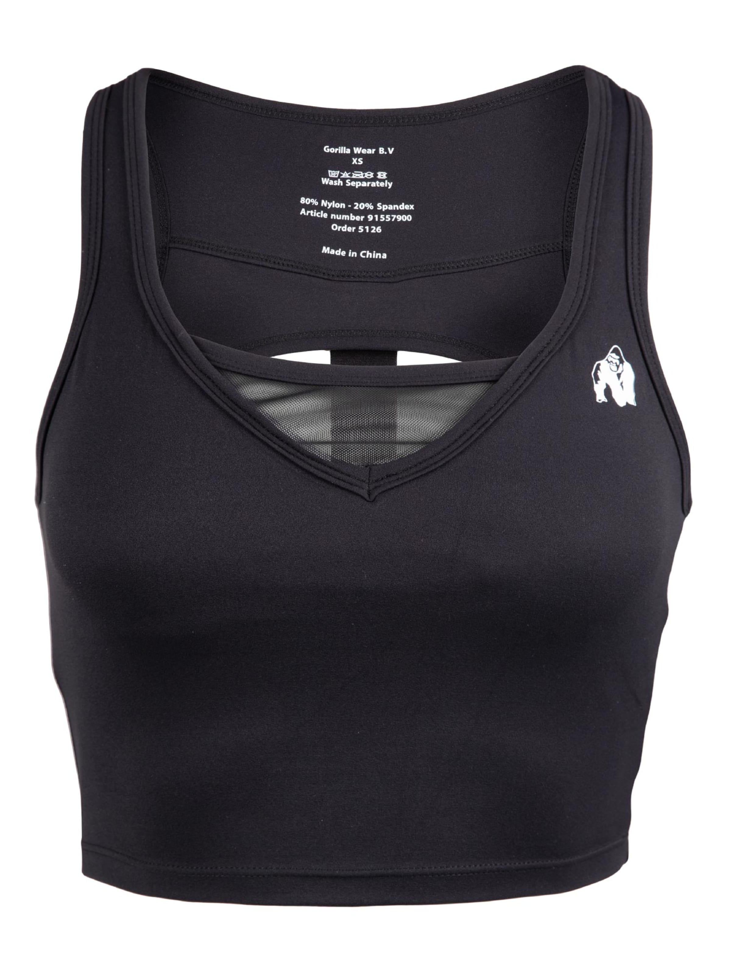 Maglia funzionale di Gorilla Wear in nero: frontale