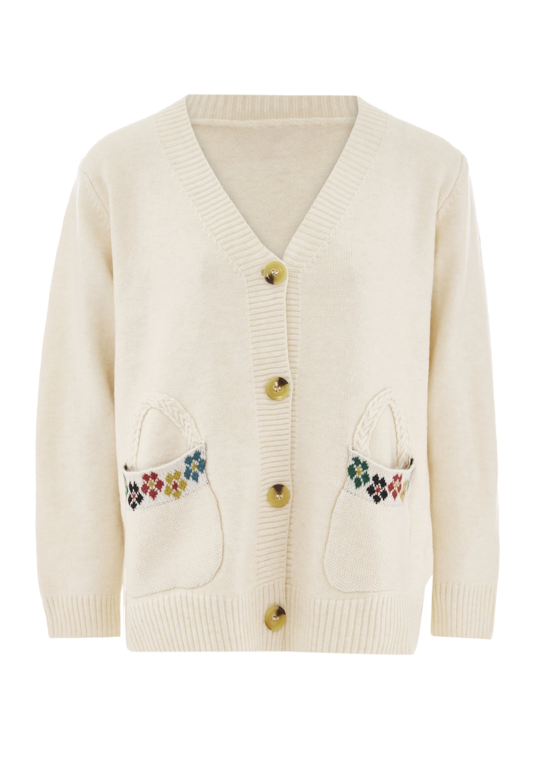IMMY Knit cardigan in White: front