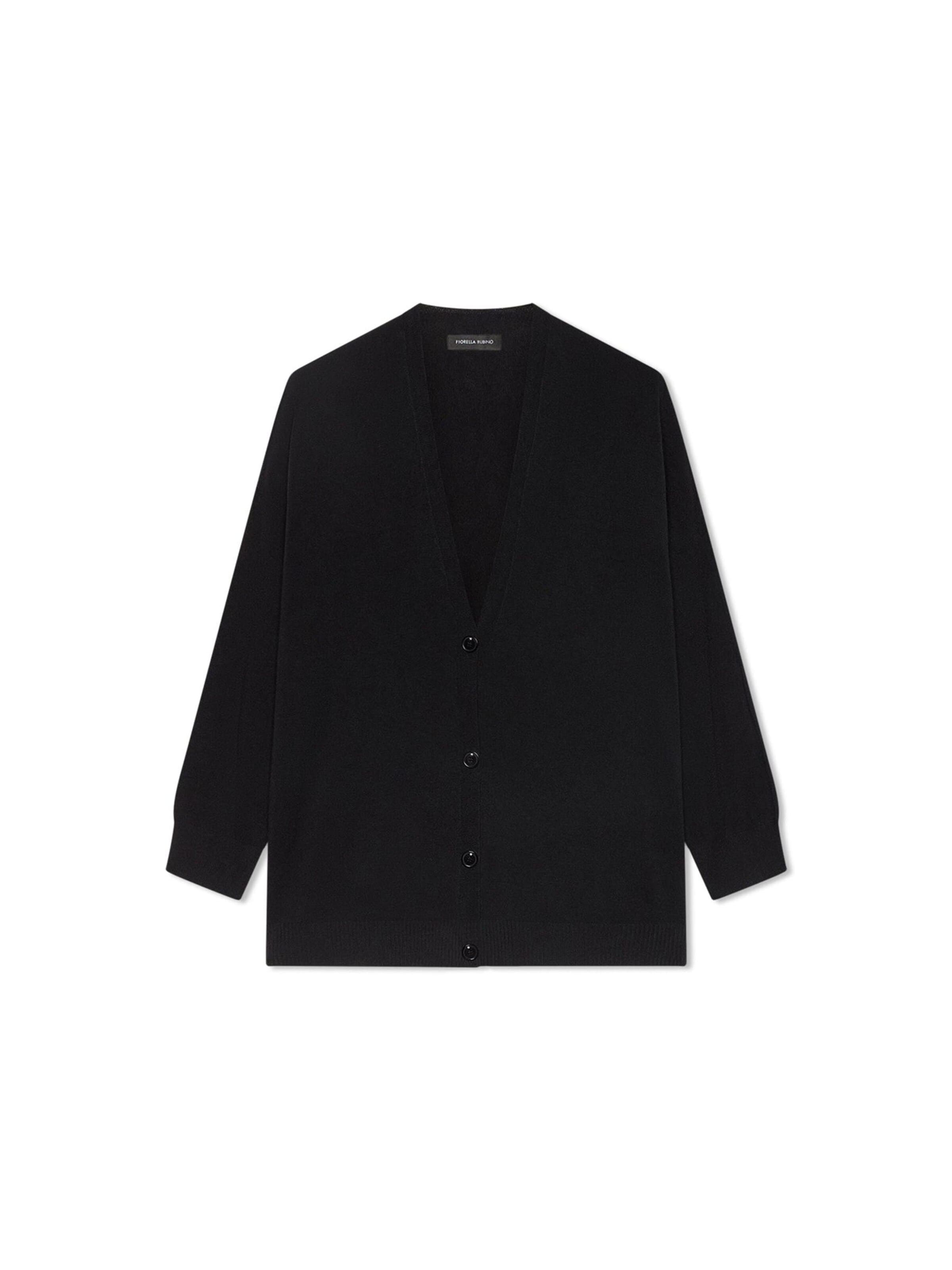 Fiorella Rubino - Cárdigan en negro: frente