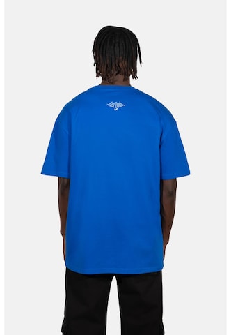 Lost Youth Shirt 'World' in Blauw