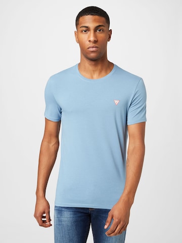 T-Shirt GUESS en bleu : devant