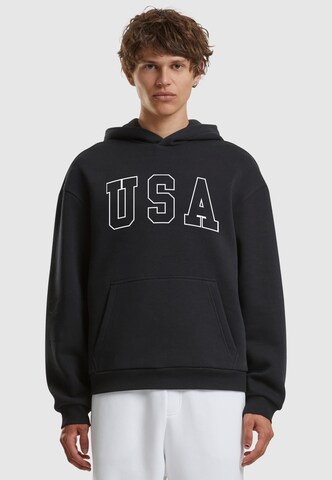 Mister Tee Sweatshirt 'USA' in Zwart: voorkant