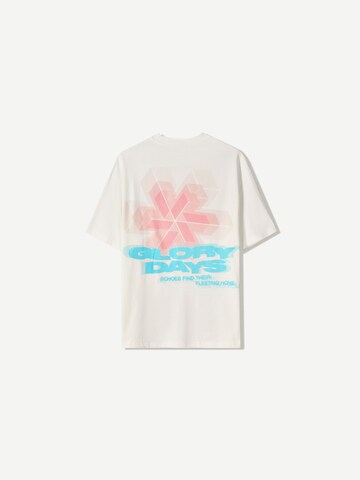 T-Shirt Bershka en blanc