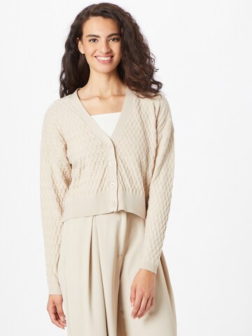 ONLY Knit cardigan 'FAYE' in Beige: front