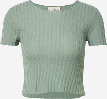 A LOT LESS Shirt 'Samantha' in Groen: voorkant
