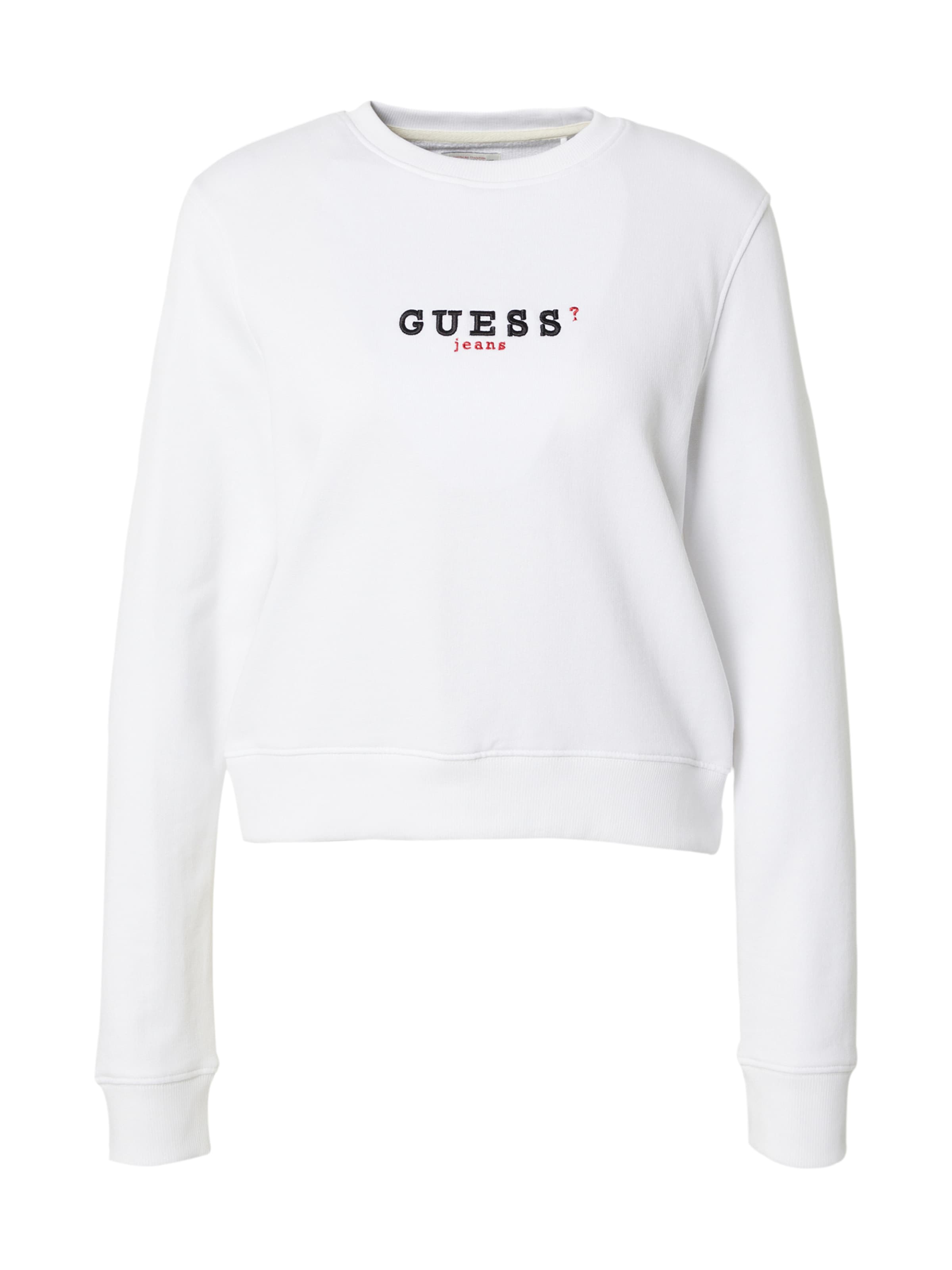 GUESS JEANS Sweatshirt i hvid: forside