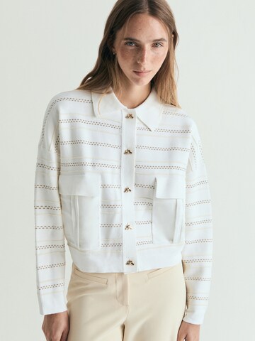 Scalpers Emblurex Cardigan ' ' in Beige