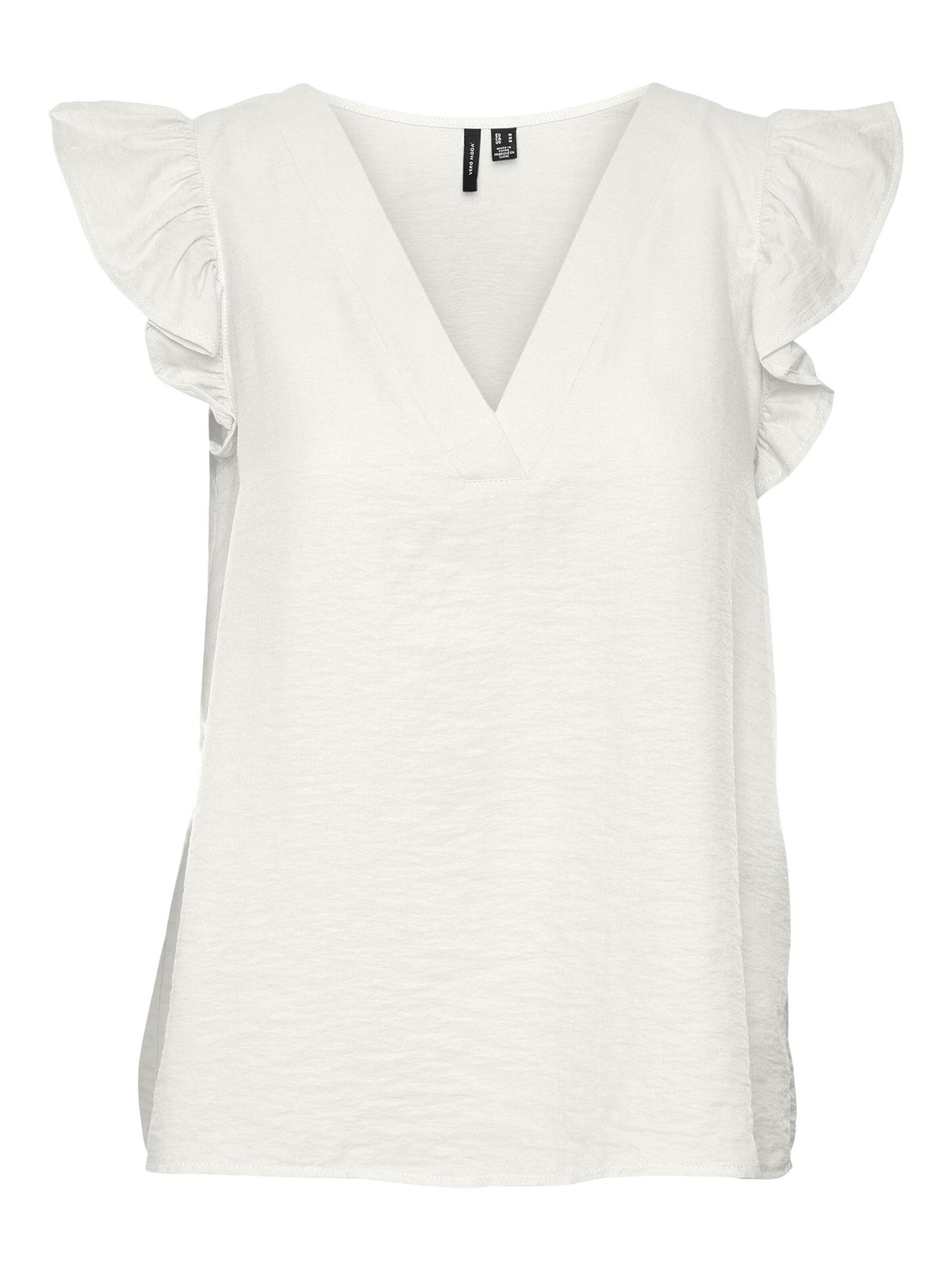 VERO MODA Top 'VMNatja' in Wit: voorkant