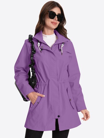 ATLASLAVA Outdoormantel 'ATLASLAVA Damen Regenjacke Lang'‌‌‌‌ in Lila