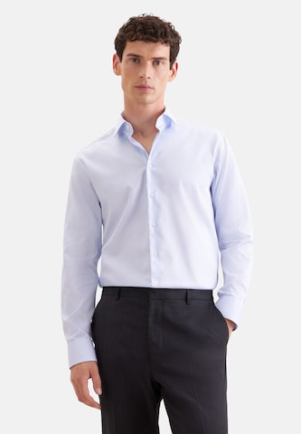 SEIDENSTICKER Comfort Fit Hemd in Blau: Vorderseite