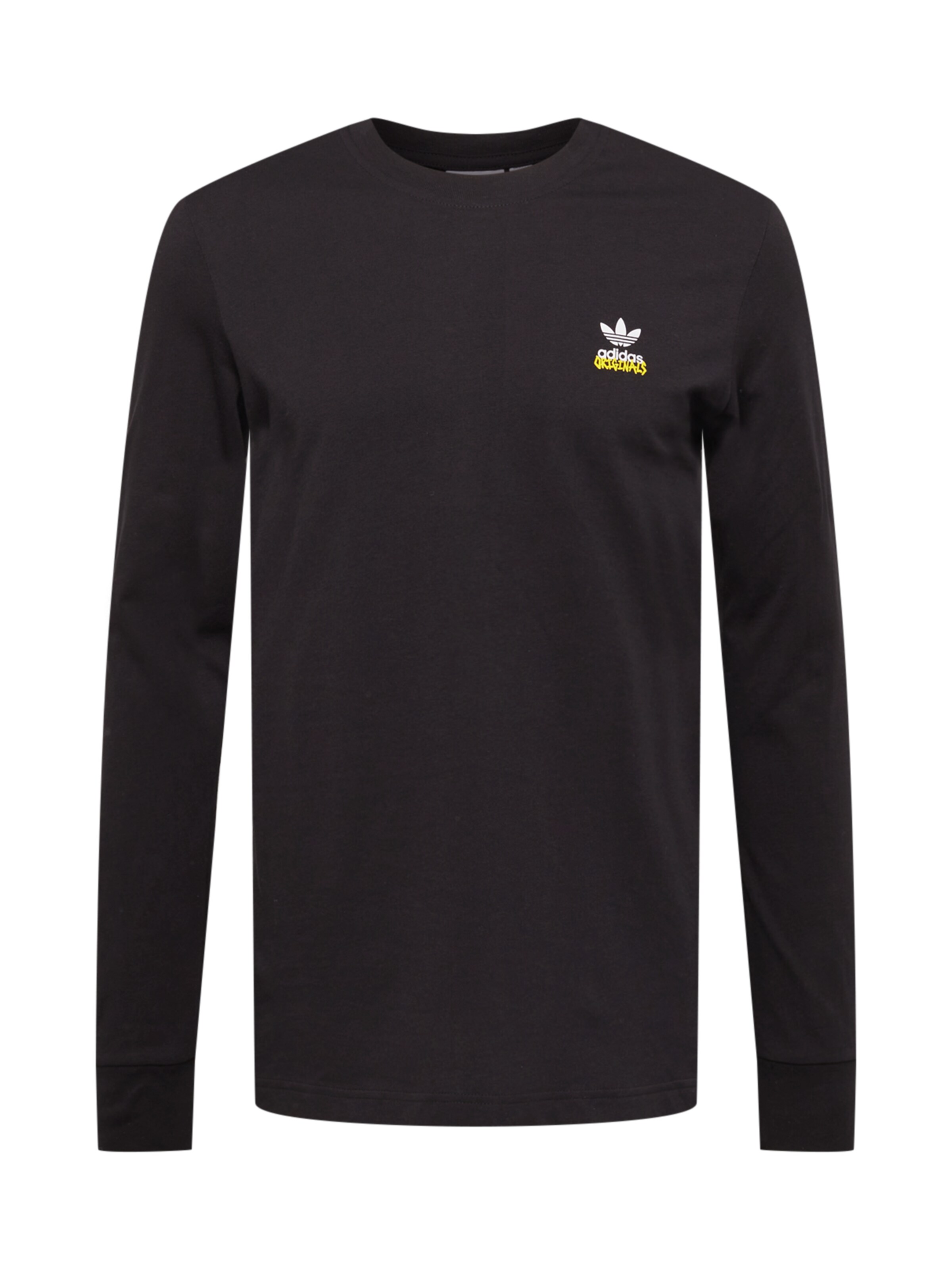 melns ADIDAS ORIGINALS T-Krekls 'Graphics Unite': no priekšpuses