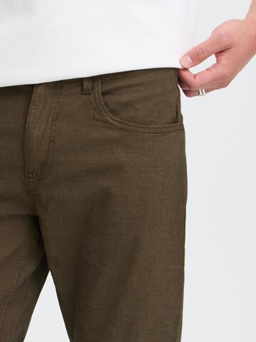 BLEND Slim fit Pants 'Edford' in Brown