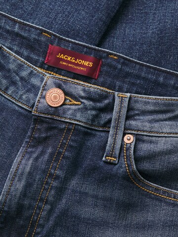 mėlyna JACK & JONES Prigludęs Džinsai 'GLENN'