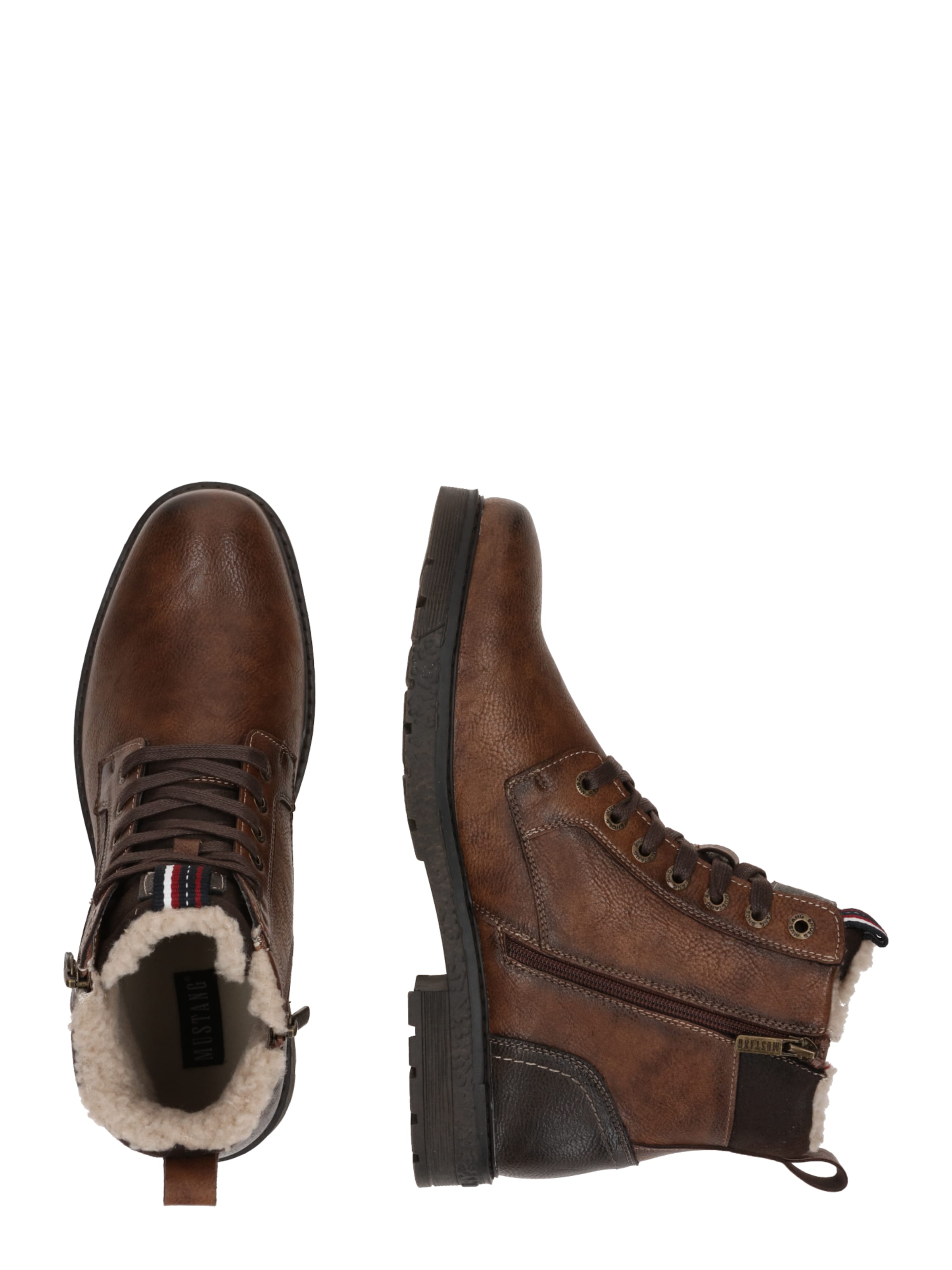 MUSTANG - Botas con cordones 'Midor' en marrón