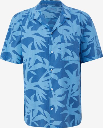 s.Oliver Button Up Shirt in Blue: front