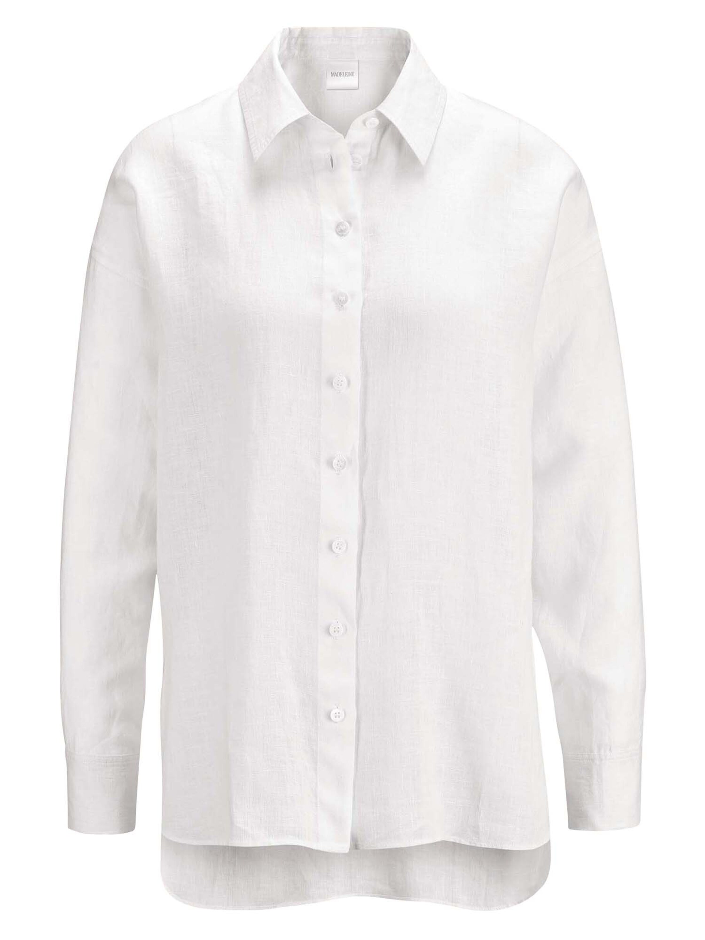 Chemisier MADELEINE en blanc : devant