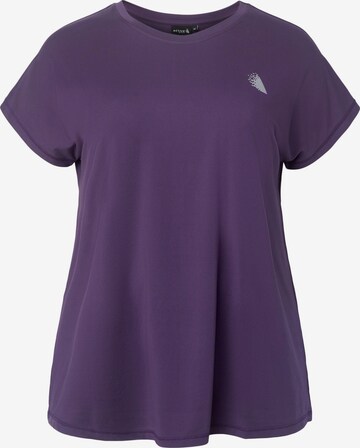 Active by Zizzi Shirt in Lila: voorkant