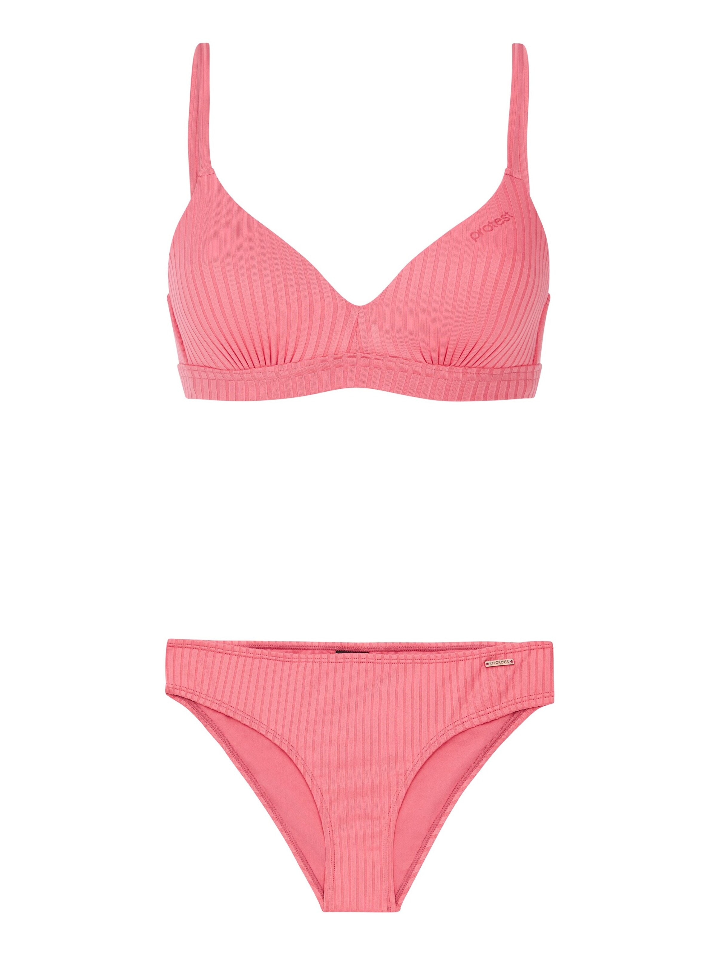 PROTEST Triangel Bikini in Roze: voorkant