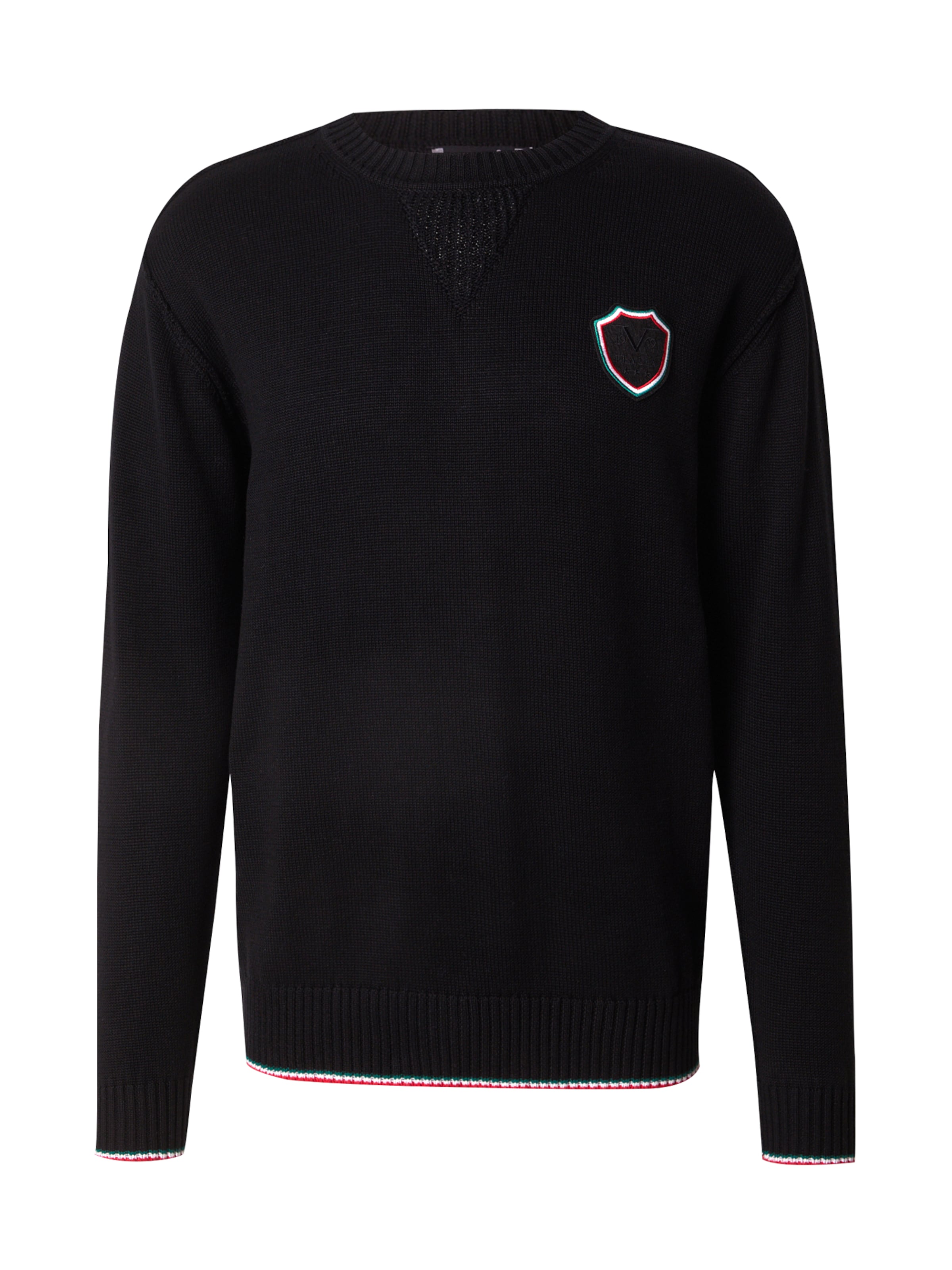 19V69 ITALIA Pullover 'Kris' i sort: forside