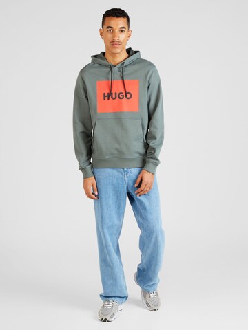 HUGO - Sweatshirt 'Duratschi' em verde