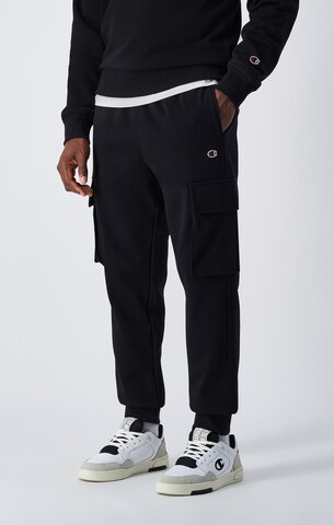 Champion Authentic Athletic Apparel Конический (Tapered) Брюки-карго в Черный: спереди