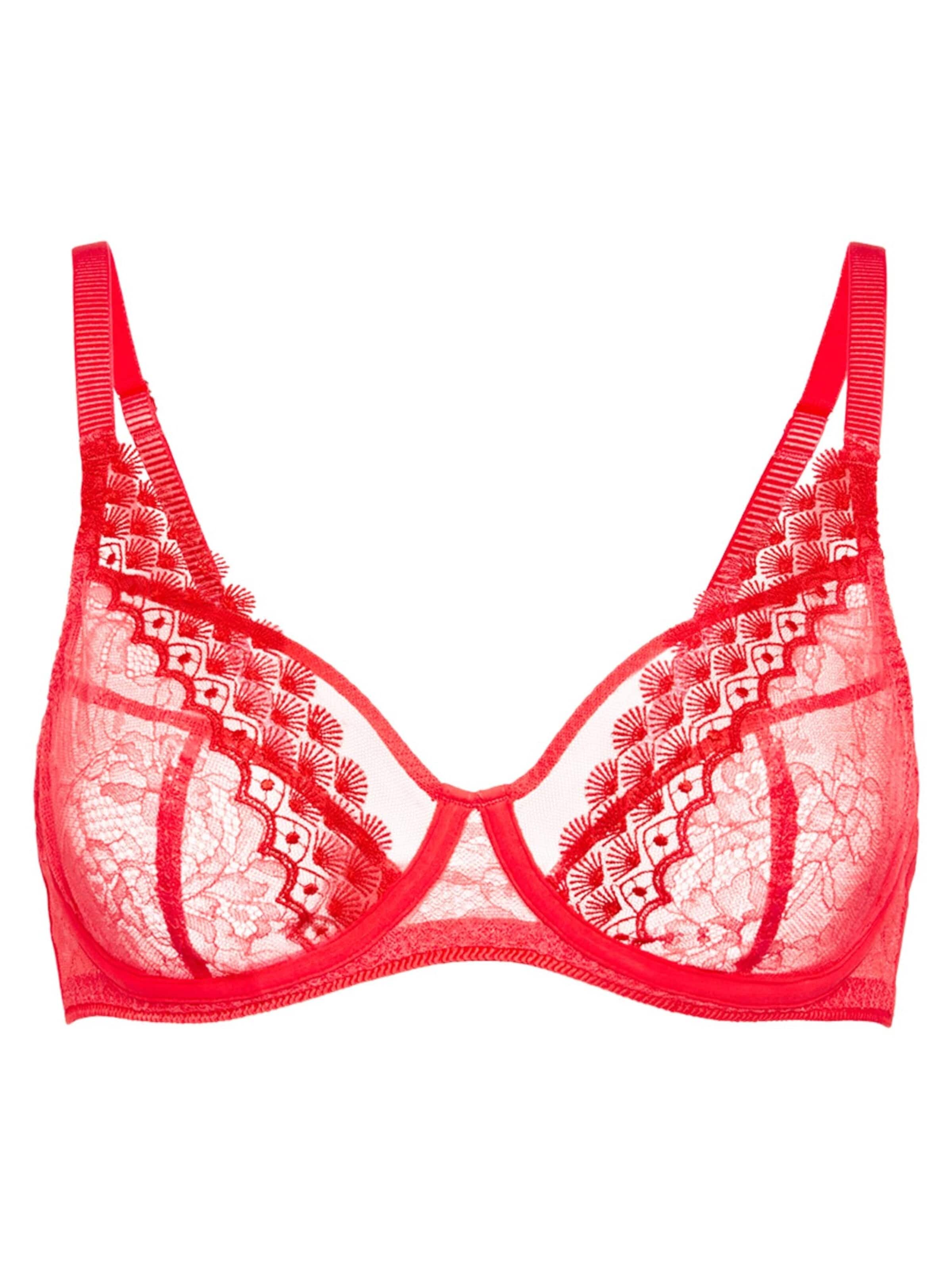 Simone Perele T-shirt BH 'Radieuse' in Rood: voorkant