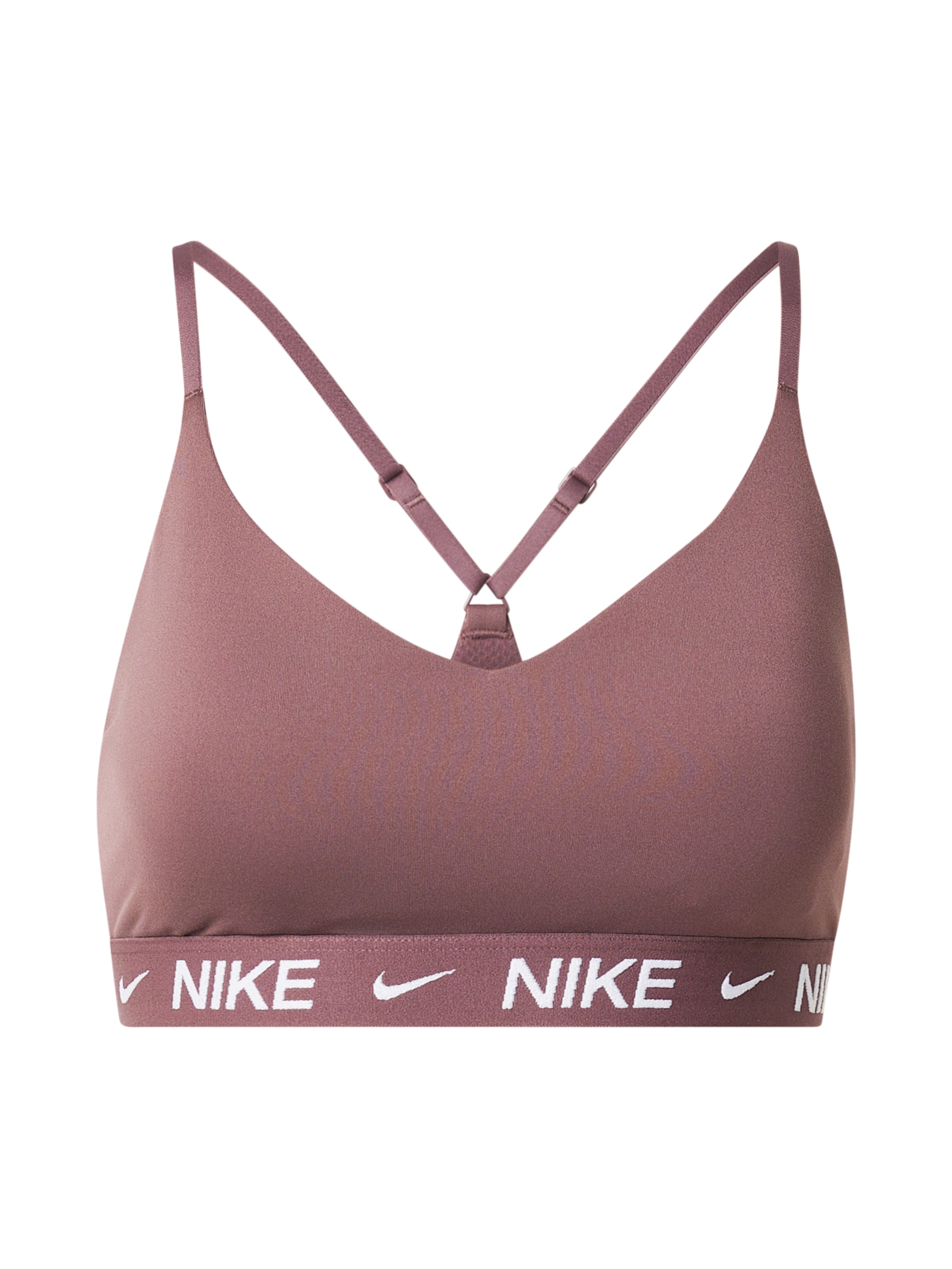 Soutien-gorge de sport 'Indy' NIKE en marron : devant