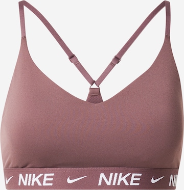 NIKE Спортивный бюстгальтер 'Indy' в Коричневый: спереди