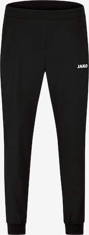 JAKO Tapered Workout Pants 'Team' in Black: front