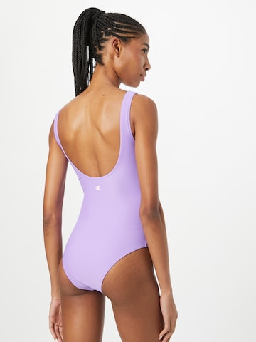 Champion Authentic Athletic Apparel Bralette Swimsuit in Purple