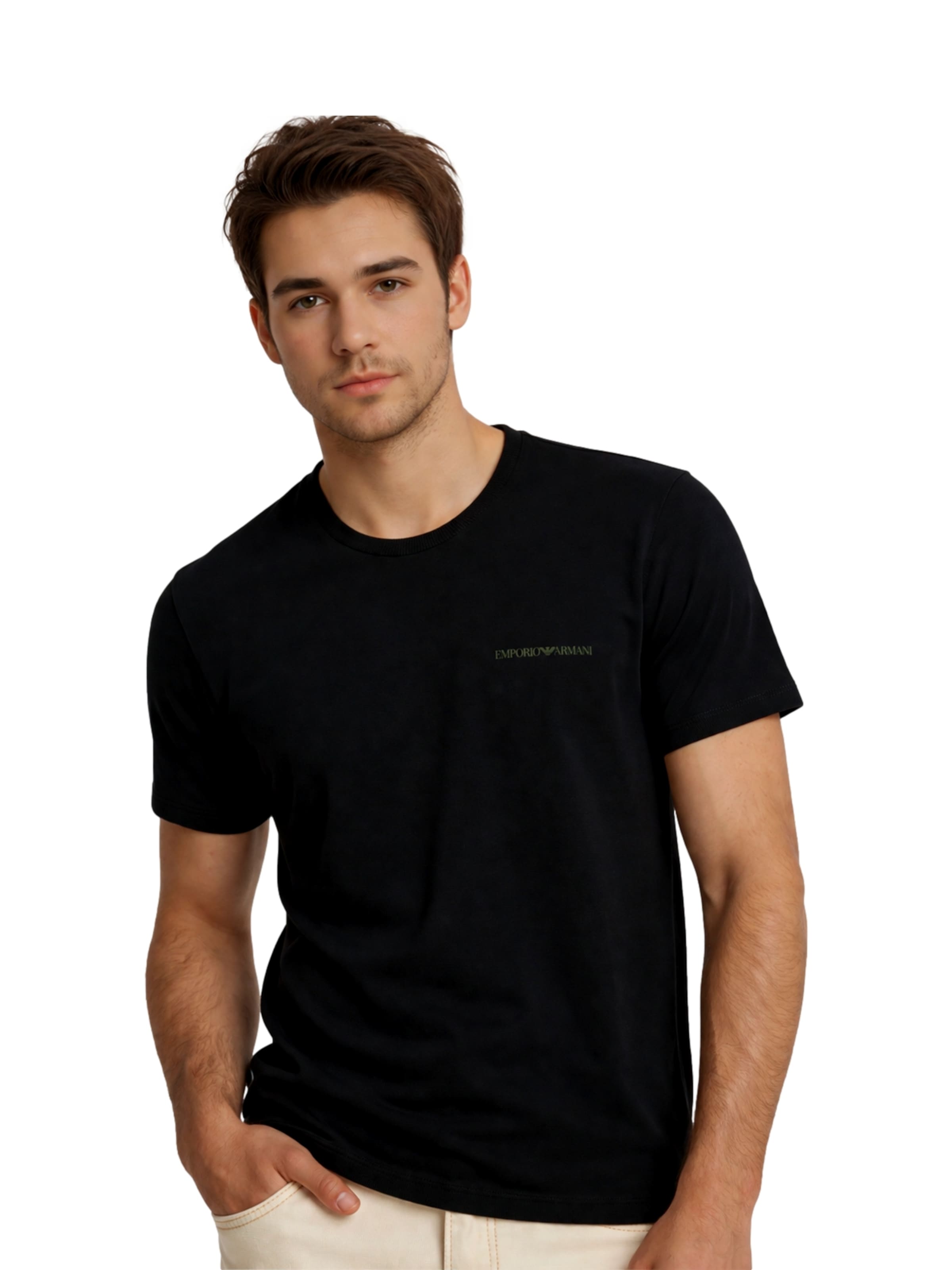 Emporio Armani - Camisa em preto: frente