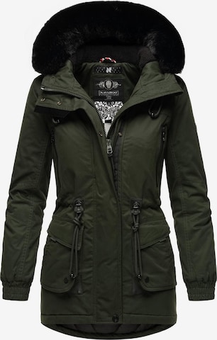 NAVAHOO Winterparka in Groen: voorkant