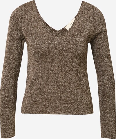 A LOT LESS Пуловер 'Nina' в тъмнокафяво / злато, Преглед на продукта