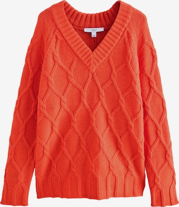 Next Пуловер в оранжево: отпред
