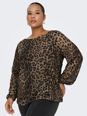 Camicia da donna 'CARFOREST' di ONLY Carmakoma in nero: frontale